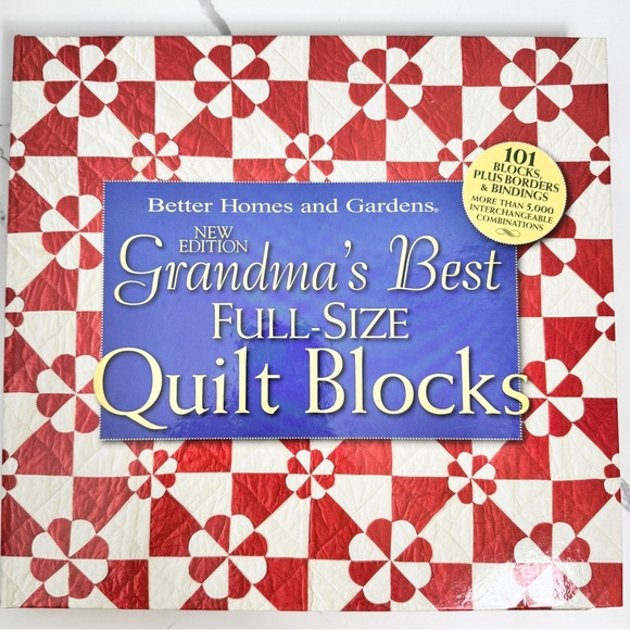 Better Homes And Gardens Other - Grandma's Best Full-Size Quilt Blocks (Better Homes & Gardens) Lg Hardback Book‎